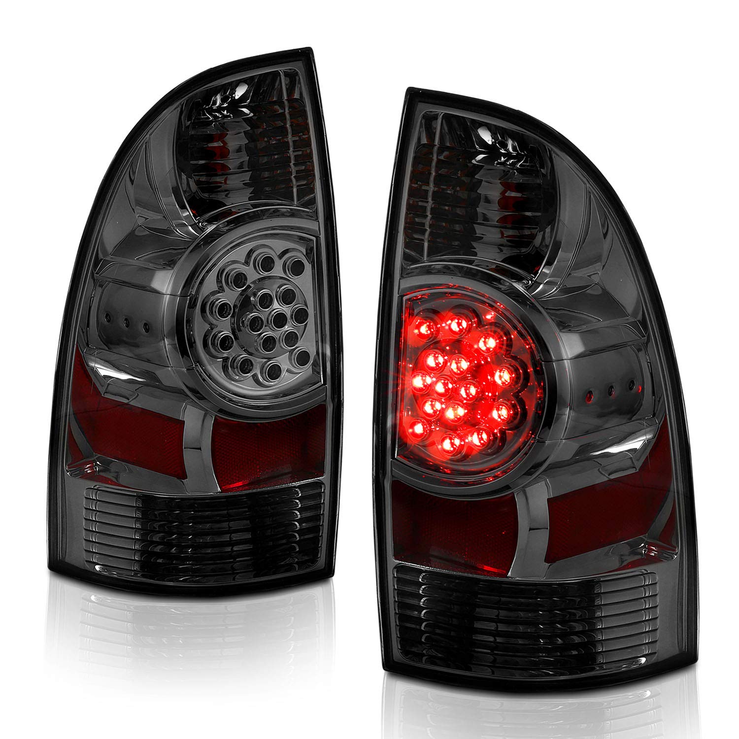 Amazon.com: AmeriLite for 2005-2015 Toyota Tacoma Crystal Smoke